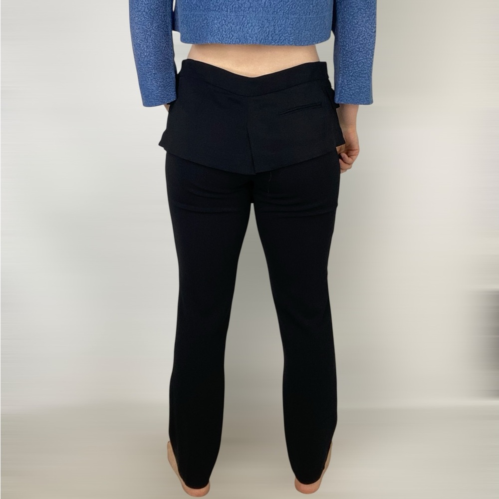 A.L.C. Black Tailored Peplum Waist Pants - Picture 2 of 6